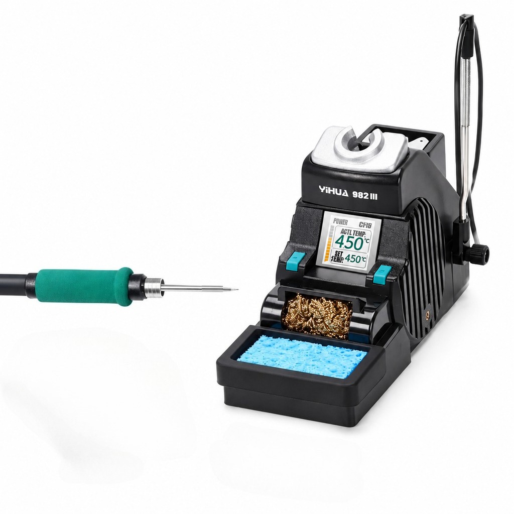 C210 Precision Soldering Station - YIHUA 982-III C210 はんだごて精密はんだ付けステーション 温度制御溶接リワークステーション