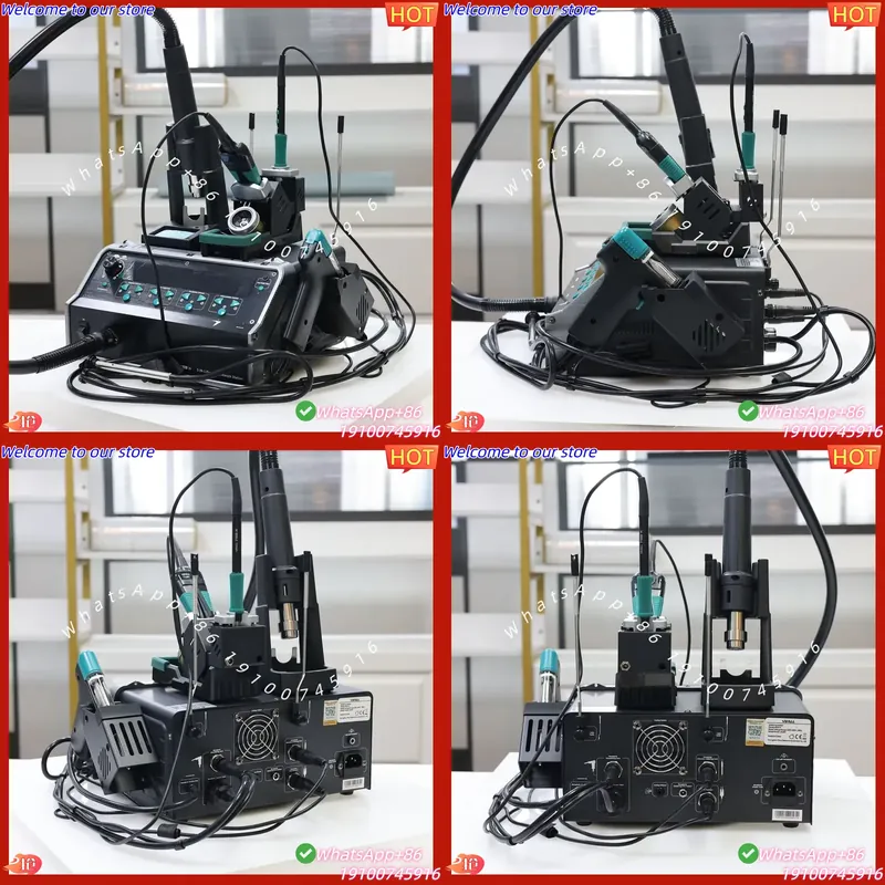 Desoldering Pump Electric Vacuum Station - 2026 YIHUA-948D IV 5-in-1 はんだ付けステーション ホットエアピンセット
