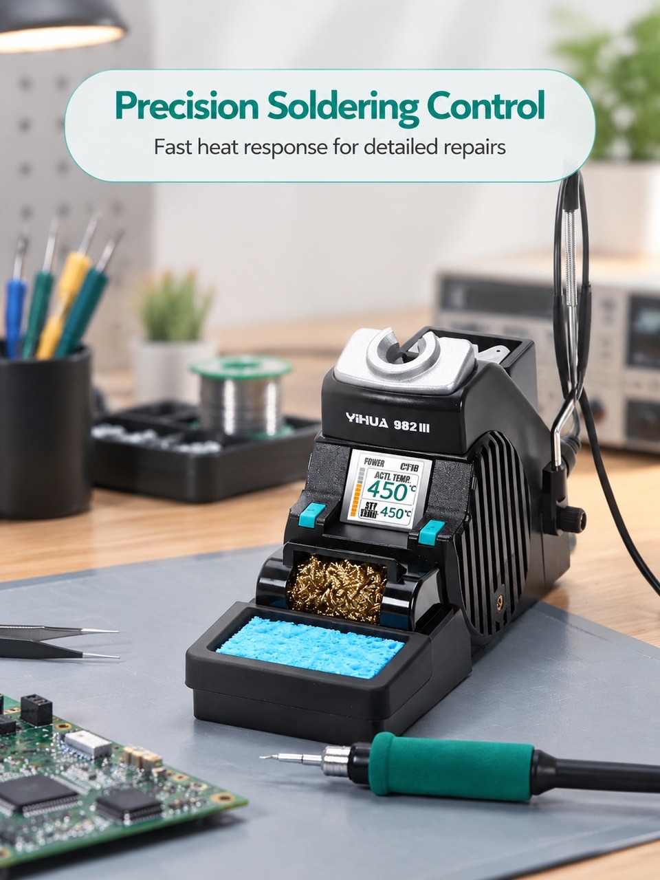 YIHUA 982-III C210 はんだごて精密はんだ付 - C210 Precision Soldering Station のレビューと価格