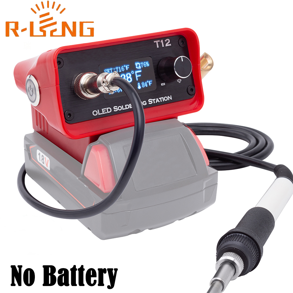 ミルウォーキー用の調整可能なはんだ付けステーション,oled - T12 Soldering Station Oled のレビューと価格