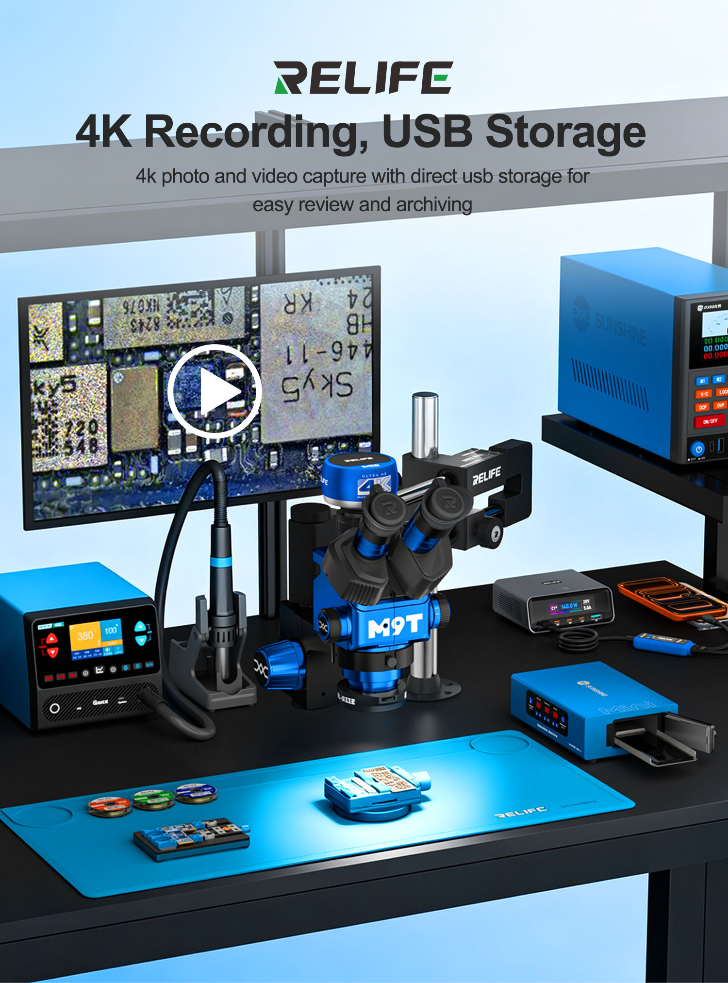 RELIFE MC5 4K 60FPS 顕微鏡カメラ ソニー - 4K Microscope Camera Sony Sensor のレビューと価格