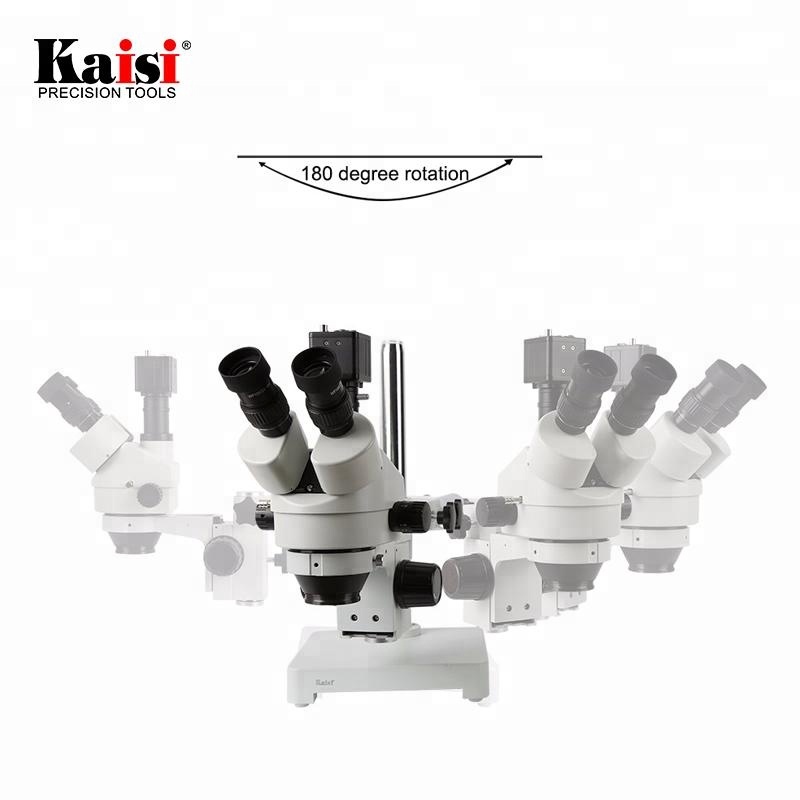 Kaisi 7X-45X デジタルズーム PCB 検査 VG - Trinocular Stereo Microscope 7X-45X のレビューと価格