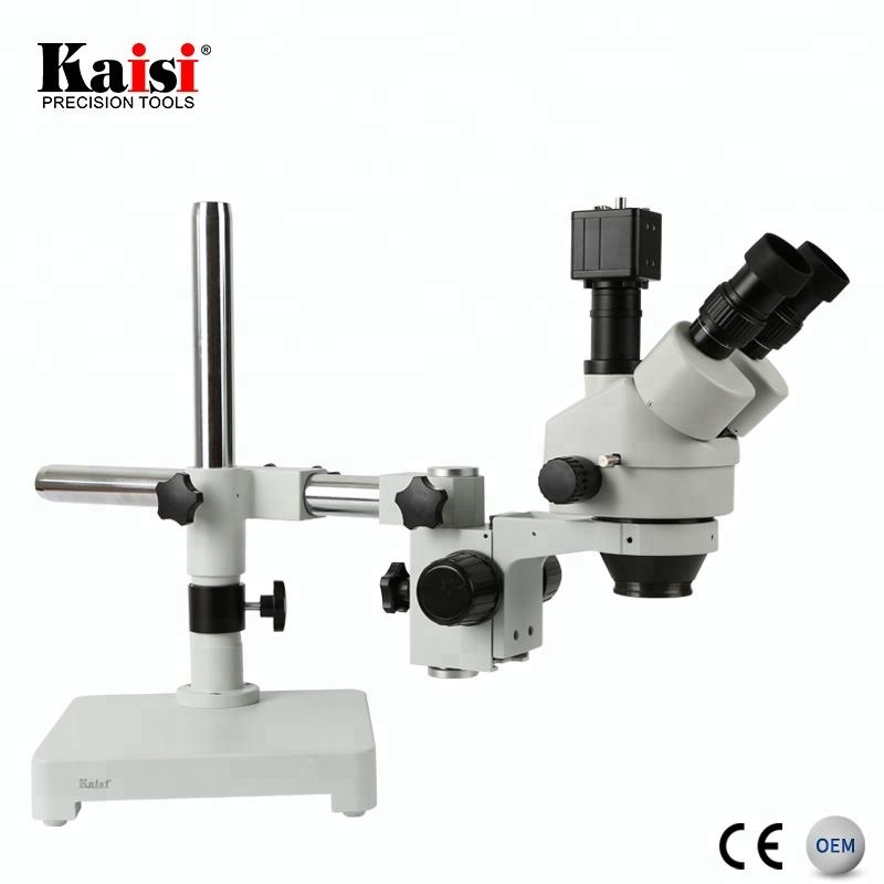 Kaisi 7X-45X デジタルズーム PCB 検査 VG - Trinocular Stereo Microscope 7X-45X のレビューと価格