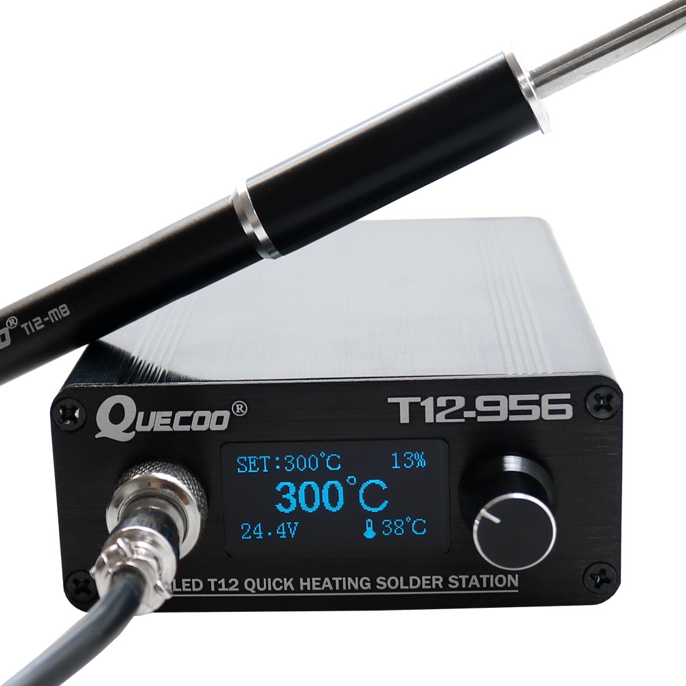 QUECOO T12-956 はんだ付けデジタルステーション - T12 Soldering Station Oled のレビューと価格